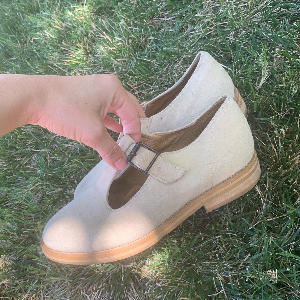 French Luxury Faux Suede T-Strap Mary Jane, Good Guys Don’t Wear Leather